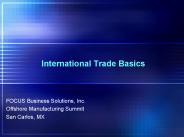International Trade Basics