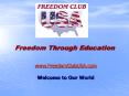 Freedom Through Education PowerPoint PPT Presentation