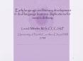 Early language and literacy development in dual language learners: Implications for service delivery PowerPoint PPT Presentation
