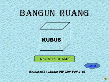 BANGUN RUANG