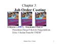 Chapter 3: Job Order Costing PowerPoint PPT Presentation