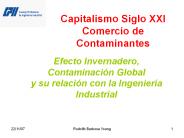 Capitalismo Siglo XXI Comercio de Contaminantes