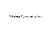 Wireless Communications