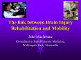 The link between Brain Injury Rehabilitation and Mobility PowerPoint PPT Presentation