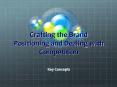 Crafting the Brand Positioning and Dealing with Competition PowerPoint PPT Presentation