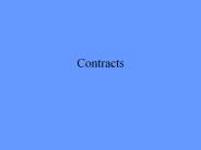 Contracts