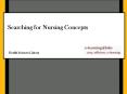 Searching for Nursing Concepts PowerPoint PPT Presentation