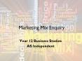 Marketing Mix Enquiry PowerPoint PPT Presentation