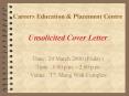 Unsolicited Cover Letter PowerPoint PPT Presentation