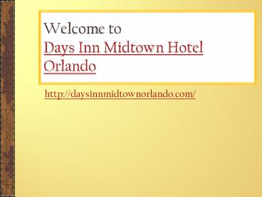 Hotel Near Blizzard Beach