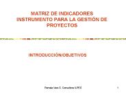 MATRIZ DE INDICADORES INSTRUMENTO PARA LA GESTI