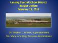Lansing Central School District Budget Update February 13, 2012 PowerPoint PPT Presentation