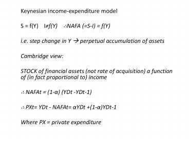 Keynesian income-expenditure model