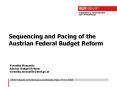 Sequencing and Pacing of the Austrian Federal Budget Reform PowerPoint PPT Presentation