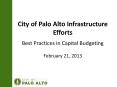 City of Palo Alto Infrastructure Efforts PowerPoint PPT Presentation