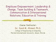 Employee Empowerment, Leadership