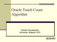 Oracle Touch Count Algorithm