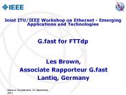 G.fast for FTTdp