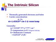 The Intrinsic Silicon