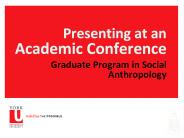 Presenting at an Academic Conference