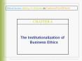 The Institutionalization of Business Ethics PowerPoint PPT Presentation