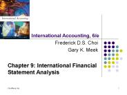 International Accounting, 6/e