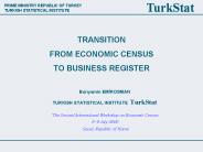 TRANSITION FROM ECONOMIC CENSUS TO BUSINESS REGISTER