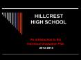 HILLCREST   HIGH SCHOOL PowerPoint PPT Presentation