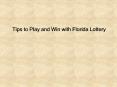 florida lottery PowerPoint PPT Presentation