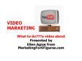 VIDEO MARKETING PowerPoint PPT Presentation