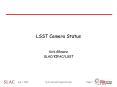 LSST Camera Status PowerPoint PPT Presentation