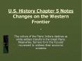 U.S. History Chapter 5 Notes Changes on the Western Frontier . PowerPoint PPT Presentation