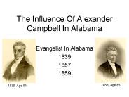 The Influence Of Alexander Campbell In Alabama