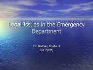 Legal Issues in the Emergency Department