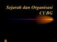 Sejarah dan Organisasi CUBG PowerPoint PPT Presentation