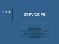 SERVICE PE PowerPoint PPT Presentation