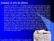 Amiante, le prix du silence.