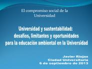 Universidad y sustentabilidad: