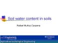 Soil water content in soils PowerPoint PPT Presentation