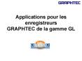 Applications pour les enregistreurs GRAPHTEC de la gamme GL PowerPoint PPT Presentation