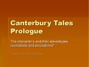 Canterbury Tales Prologue
