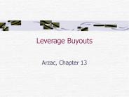 Leverage Buyouts
