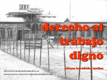 derecho al trabajo digno