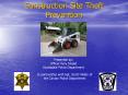 Construction Site Theft Prevention PowerPoint PPT Presentation