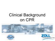 Clinical Background on CPR