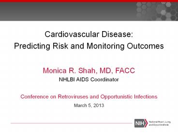 Cardiovascular Disease: