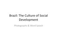 Brazil: The Culture of Social Development