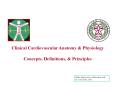 Clinical Cardiovascular Anatomy PowerPoint PPT Presentation