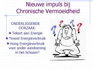 Nieuwe impuls bij Chronische Vermoeidheid