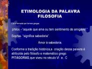 ETIMOLOGIA DA PALAVRA FILOSOFIA